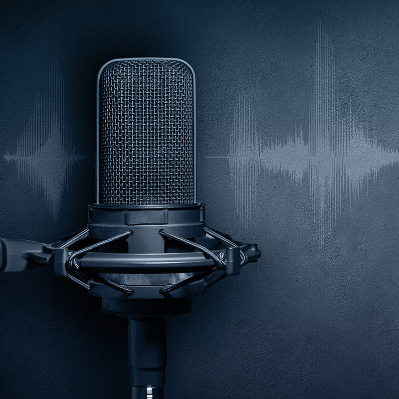 Podcast microphone,